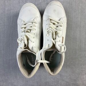 Dr. Scholls Time Off White Platform Sneakers Womens 8W Lace Up Low Top Shoes
